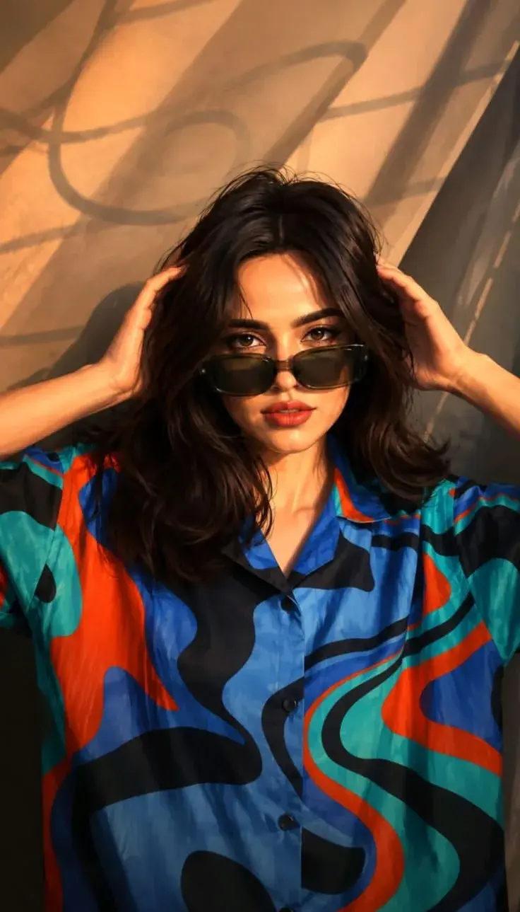 Colorful Sunglasses Look