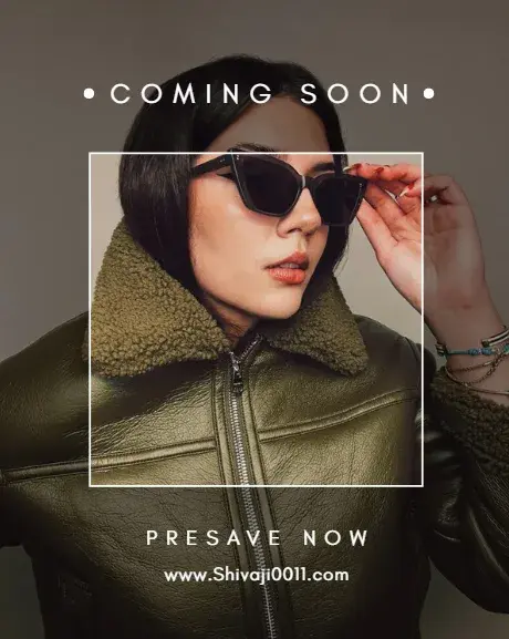 Coming Soon – Presave Now | Fashion Music Promo Poster