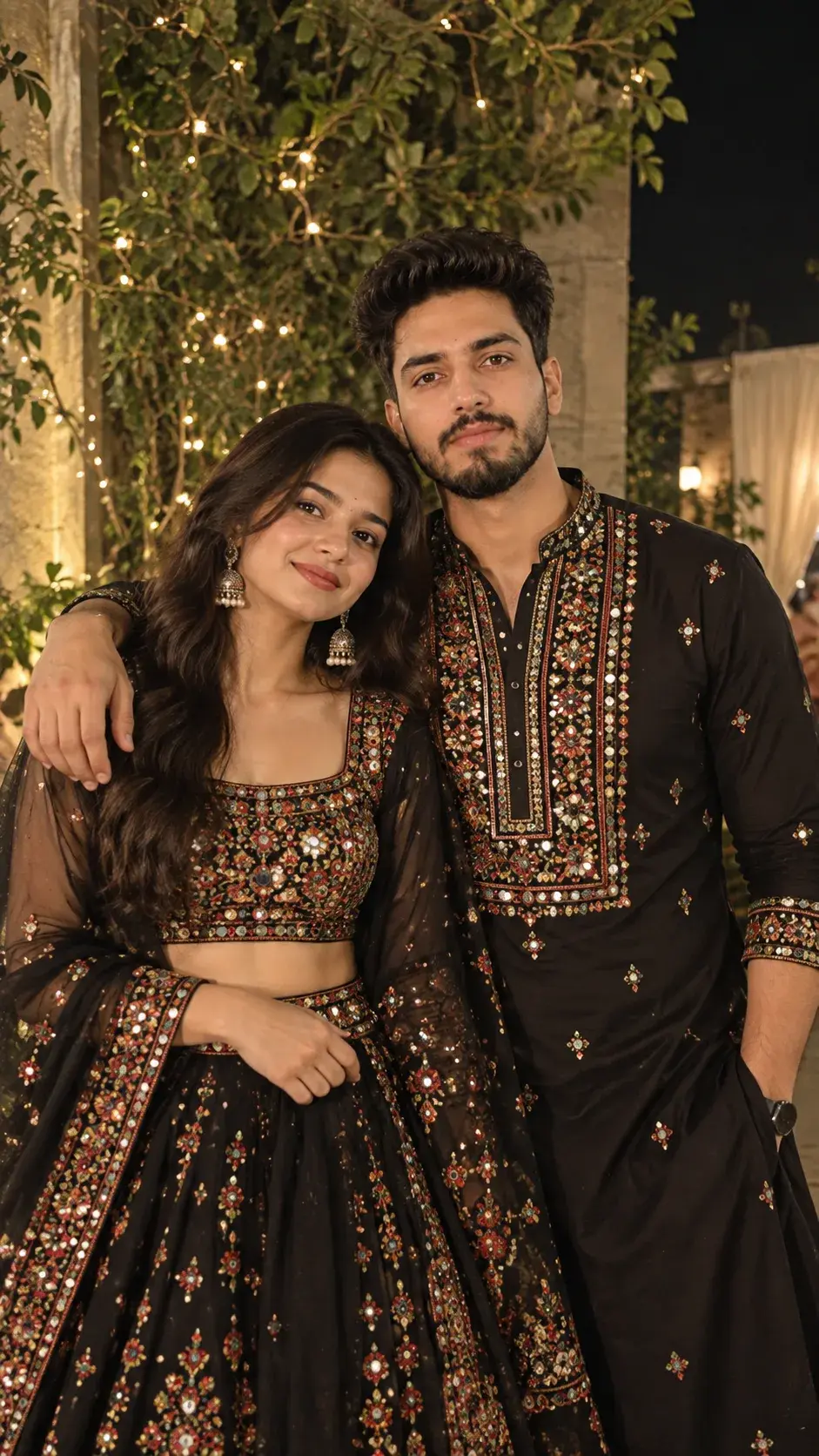 Couple Festival Night Portrait