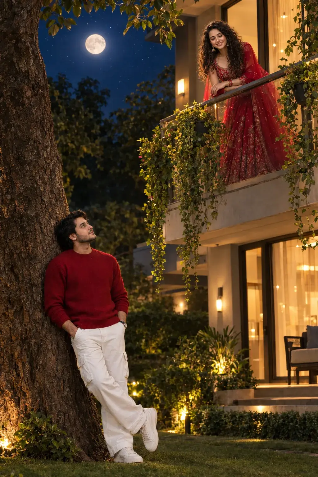 Couple In Balcony
