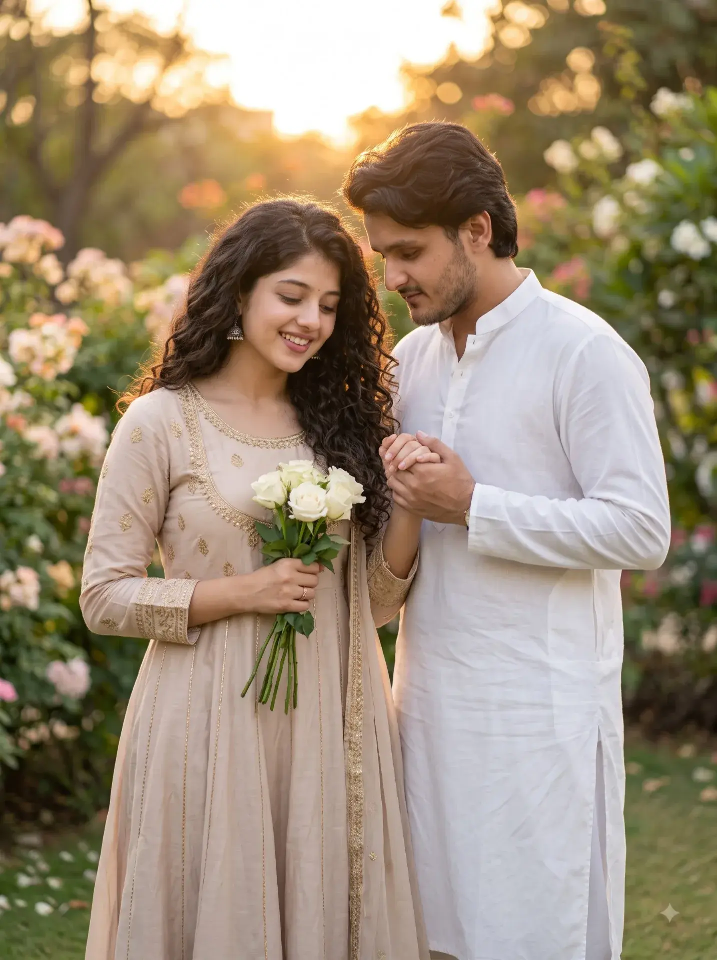Couple In Garden