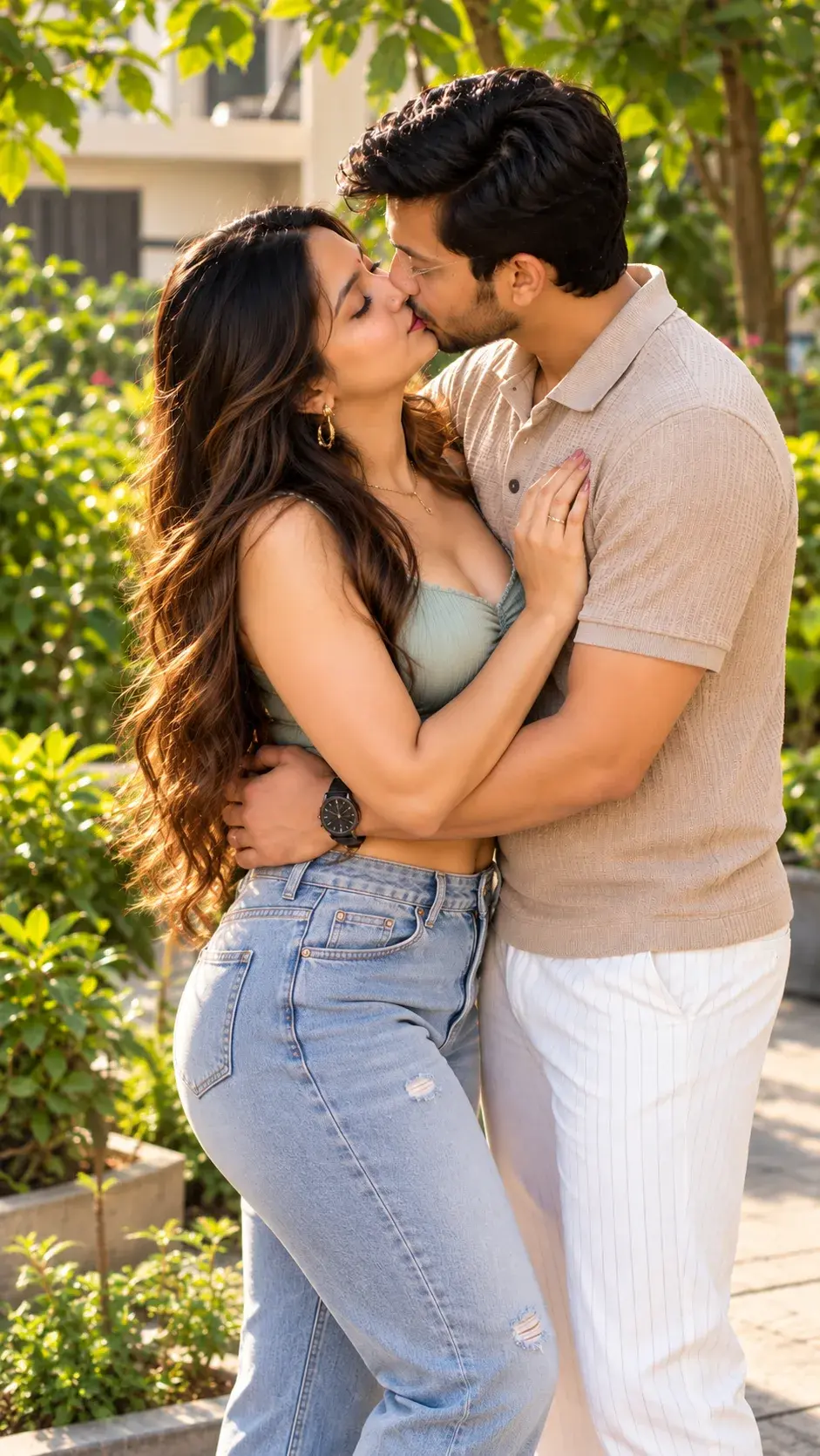 Couple Lip Kiss