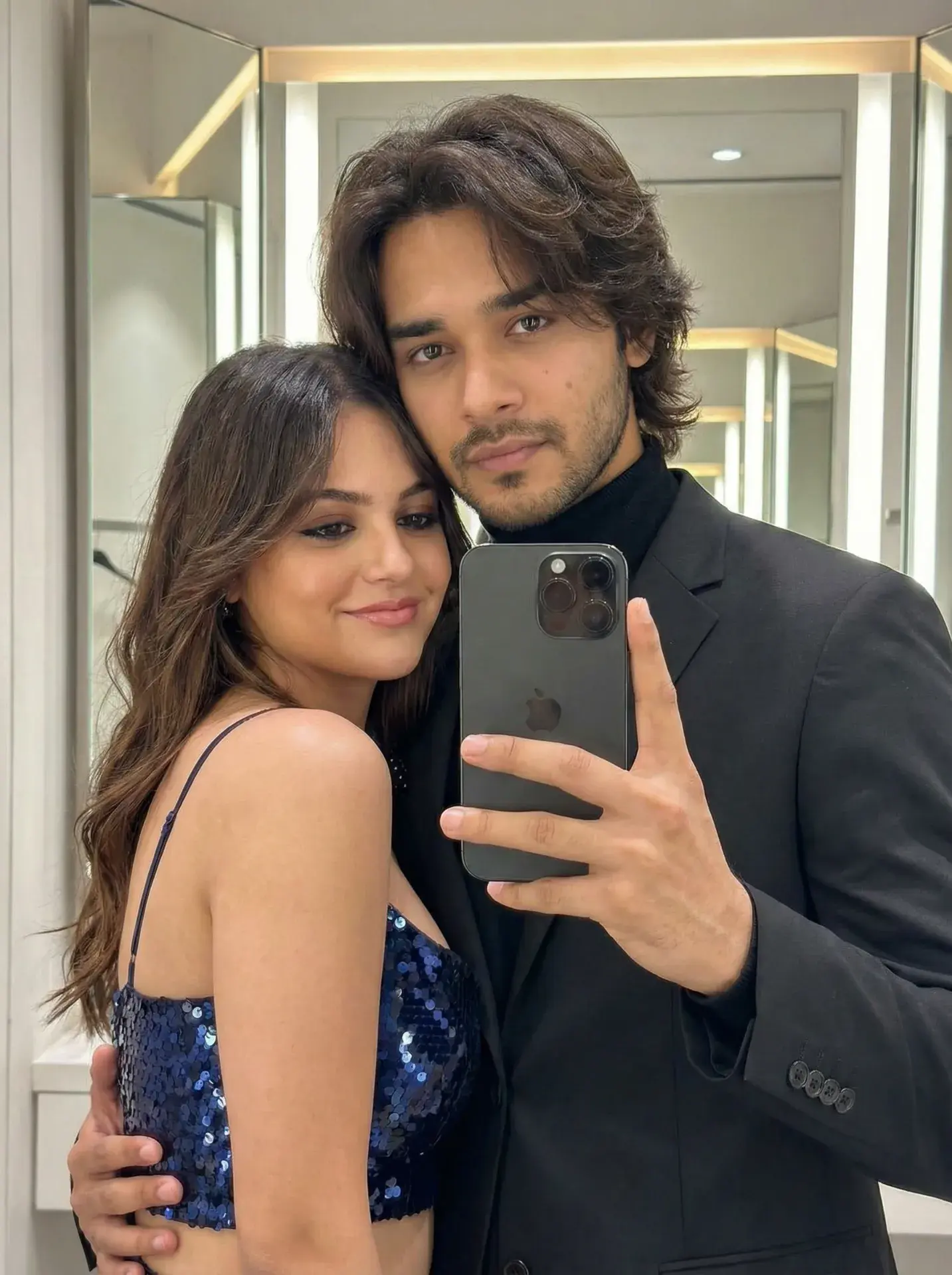 Couple Mirror Selfie