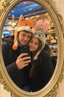 Couple Mirror Selfie Realistic