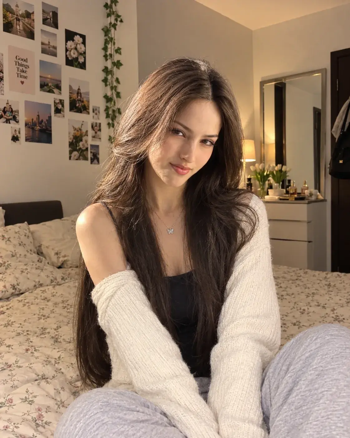 Cozy Bedroom Girl Aesthetic 🤍✨