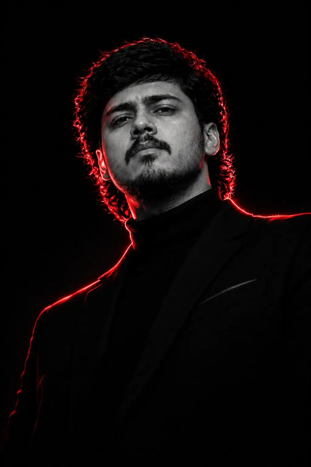 “Crimson Shadow — The Dark Power Portrait”