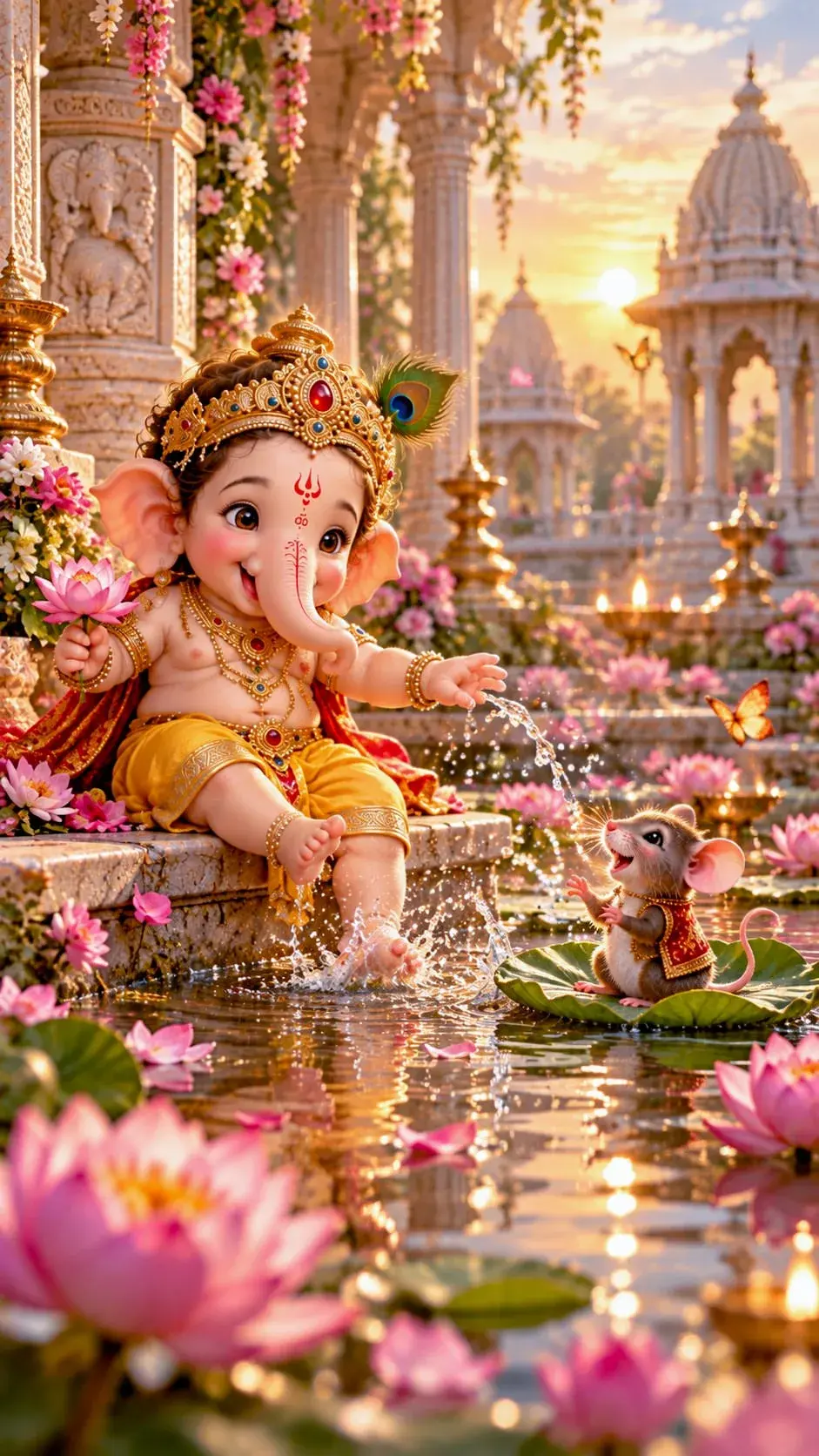 Cute Ganesha Image Prompt