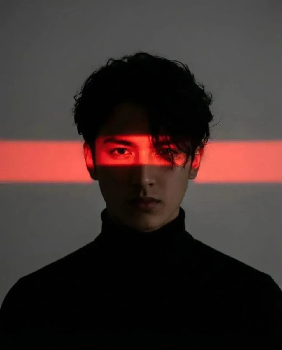 Cyber Sensor Red Laser Portrait