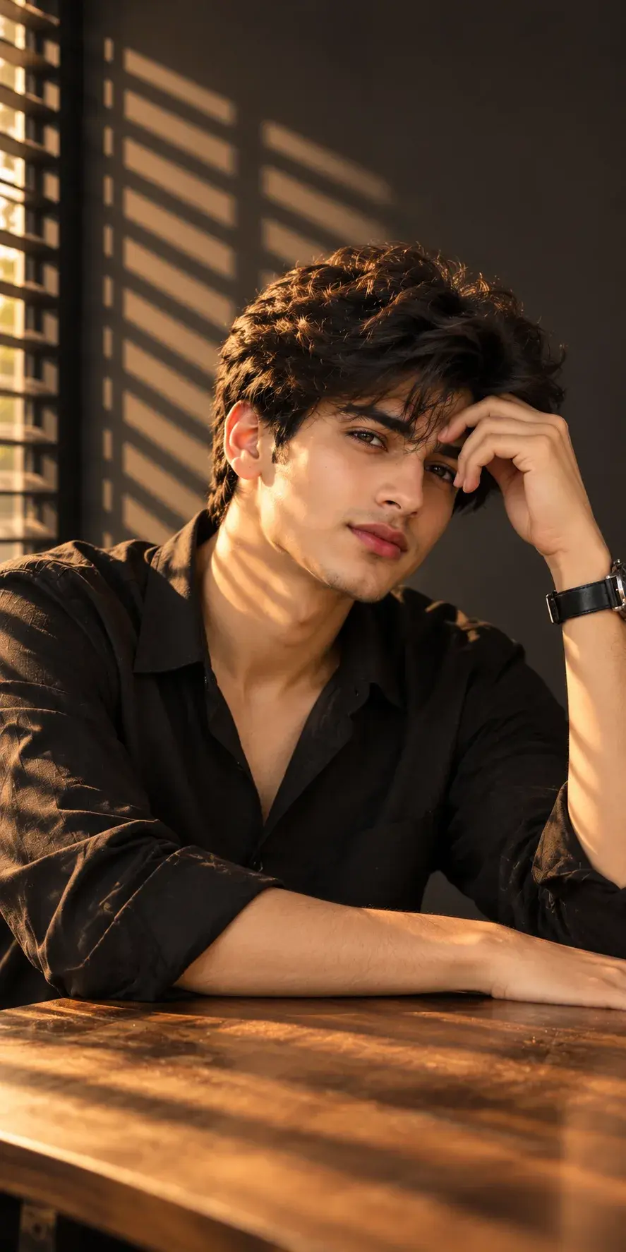 Dark Aesthetic Boy Portrait 🖤 | Cinematic Photography Pose For Men