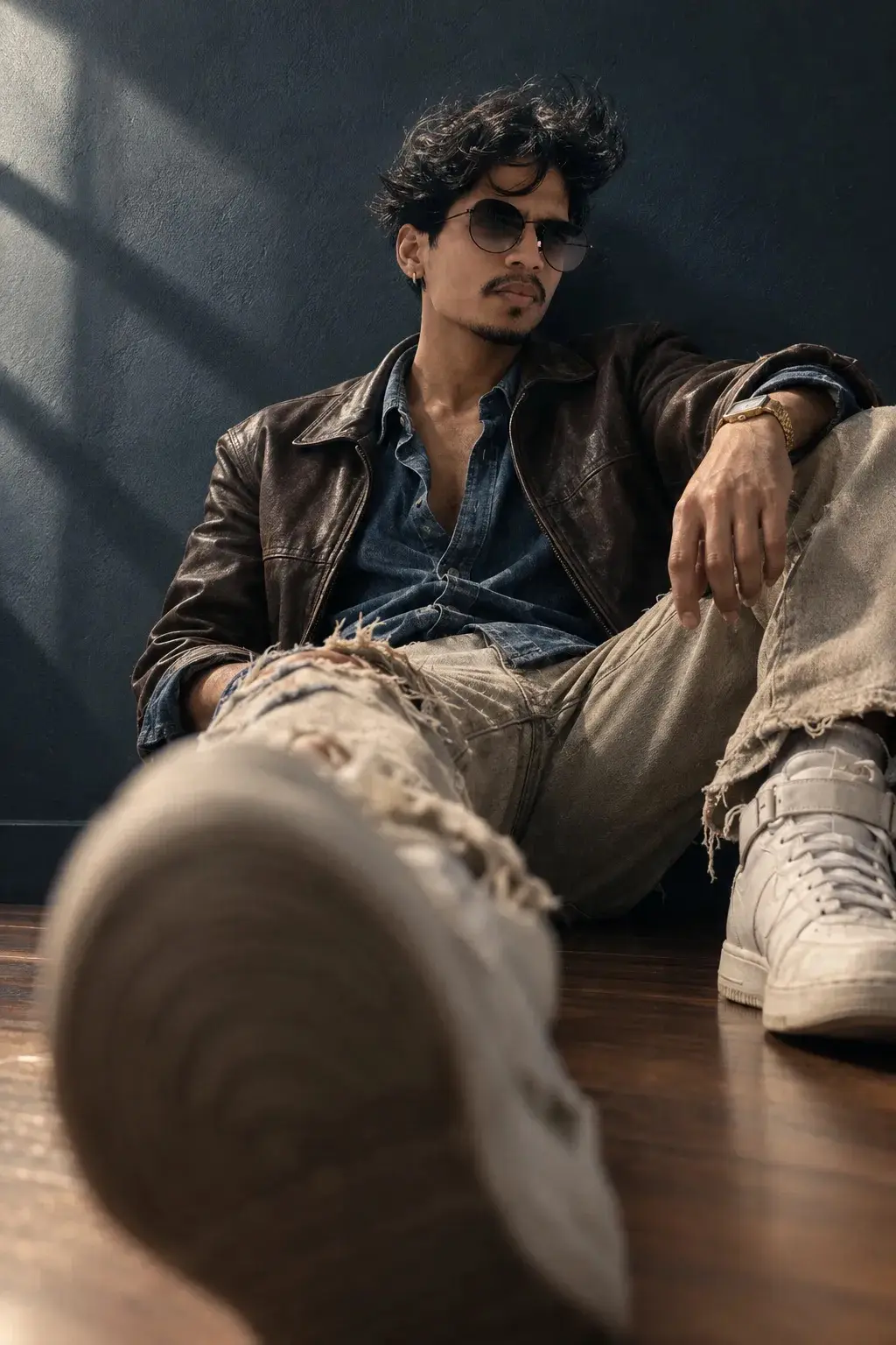 Denim Shadows And Urban Perspective