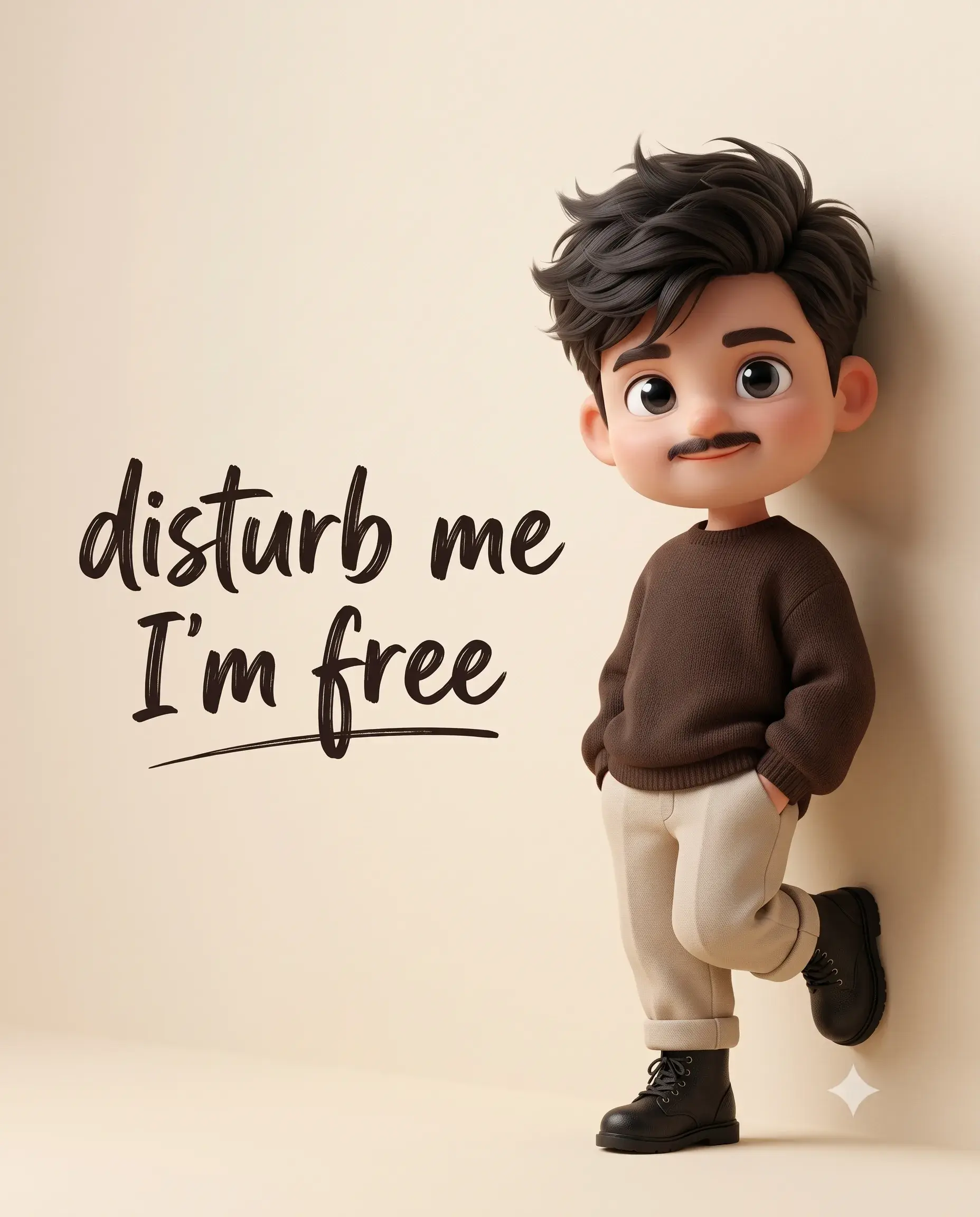 Disturb Me I'm Free 3D Avatar Image Prompt