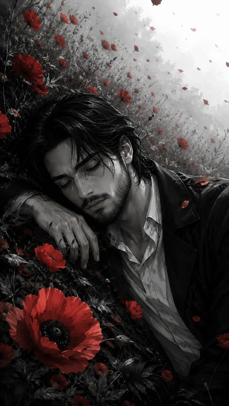 Dreaming Among Red Poppies
