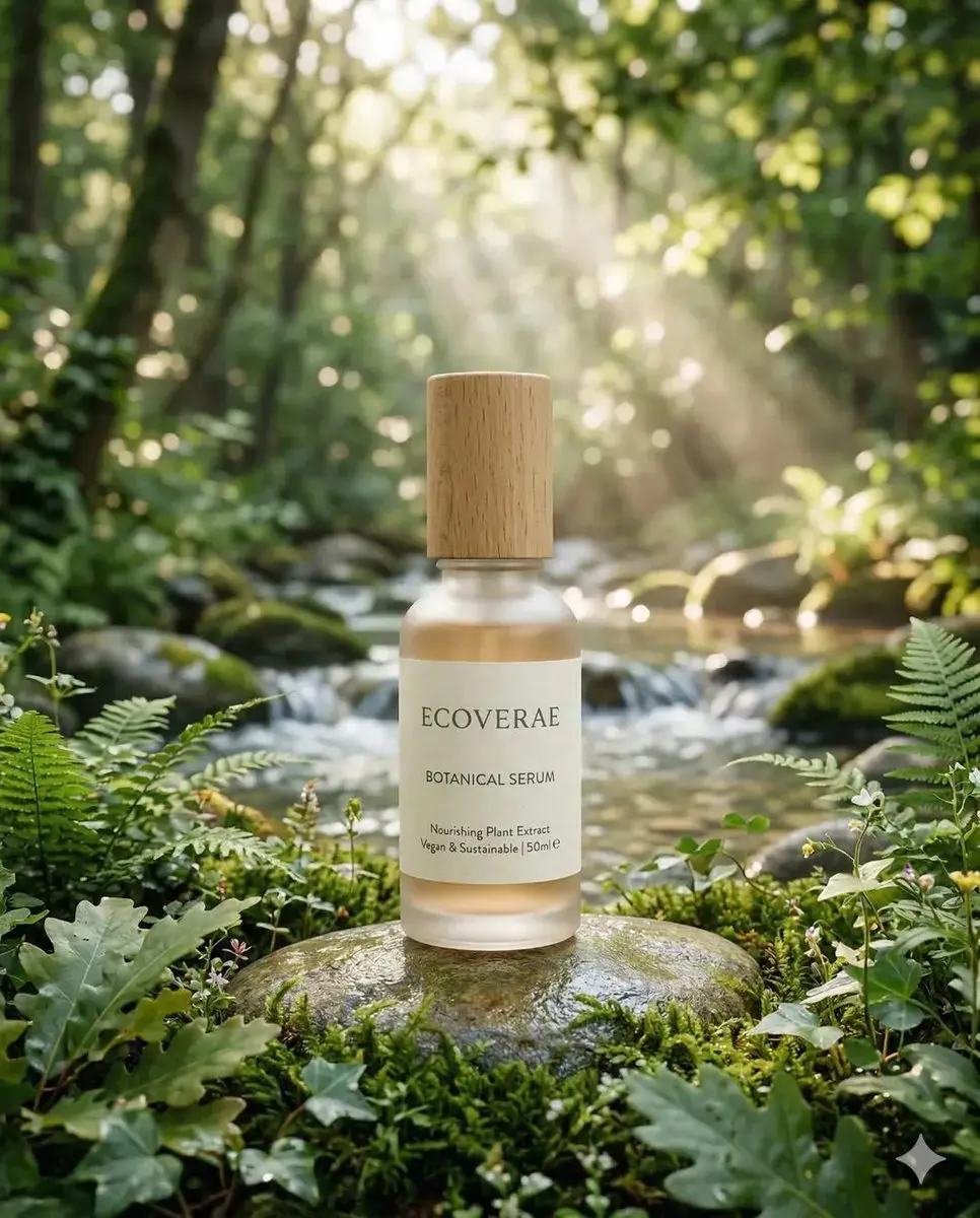 Eco-Friendly Skincare Product In Nature