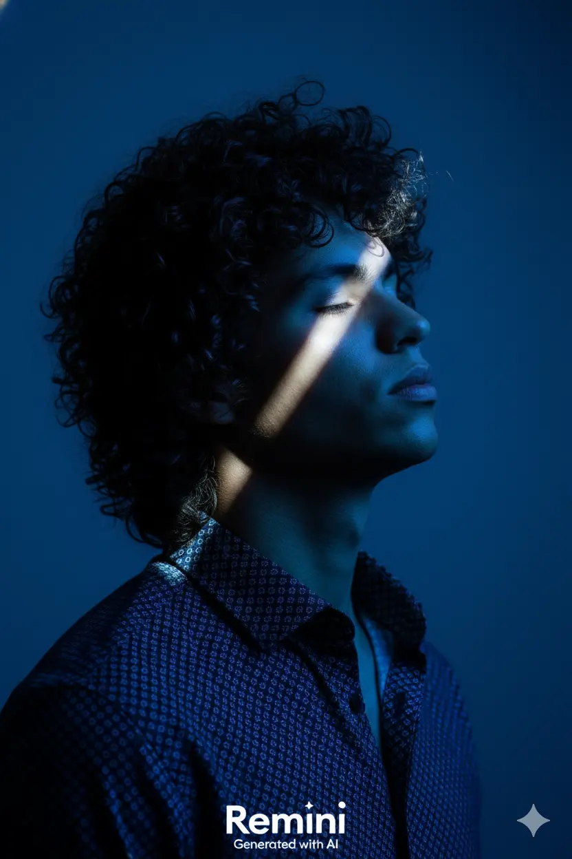 🔵🌌 Editorial Theme: “Luz Azul Em Silêncio”