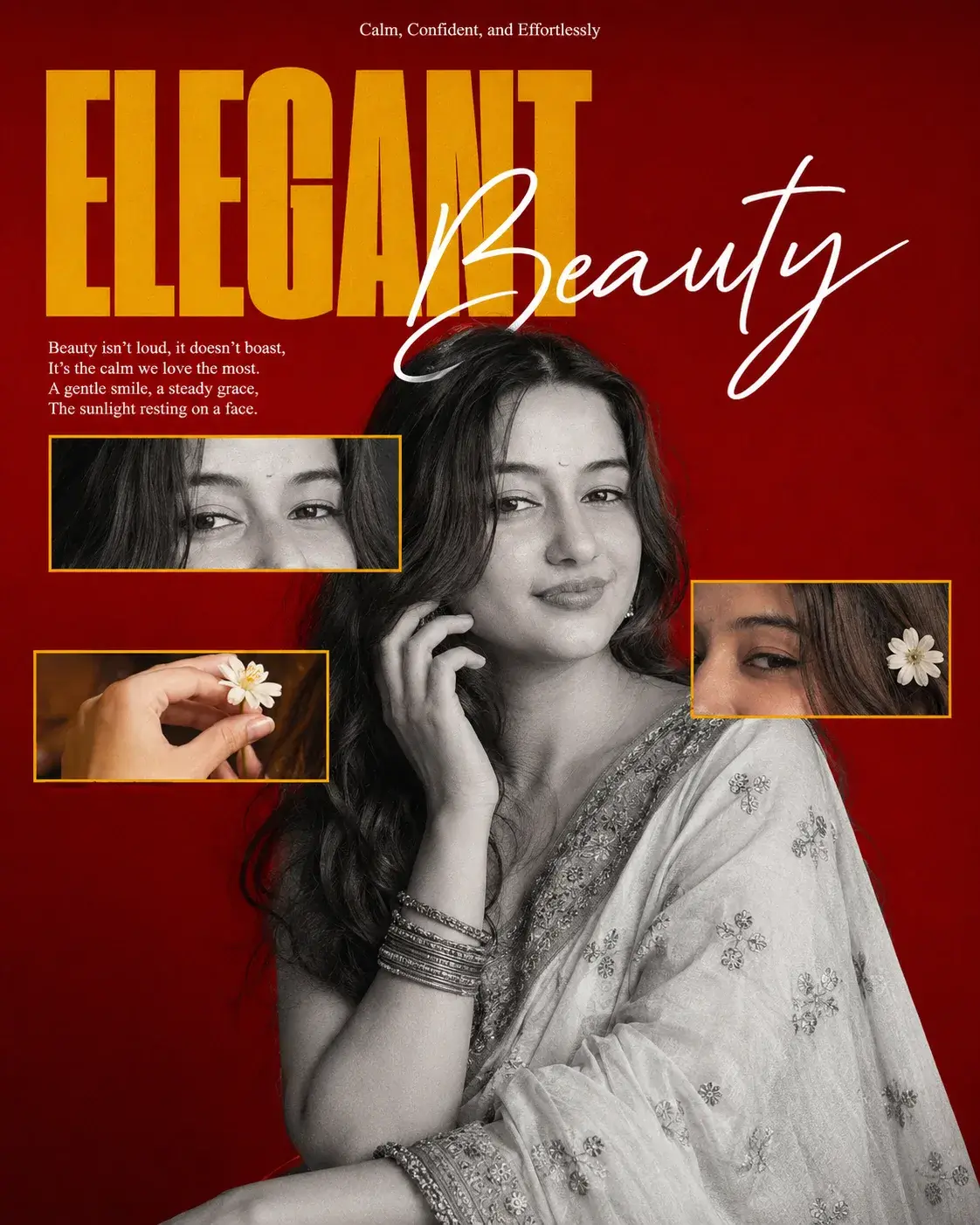 Elegant Beauty Editorial Portrait