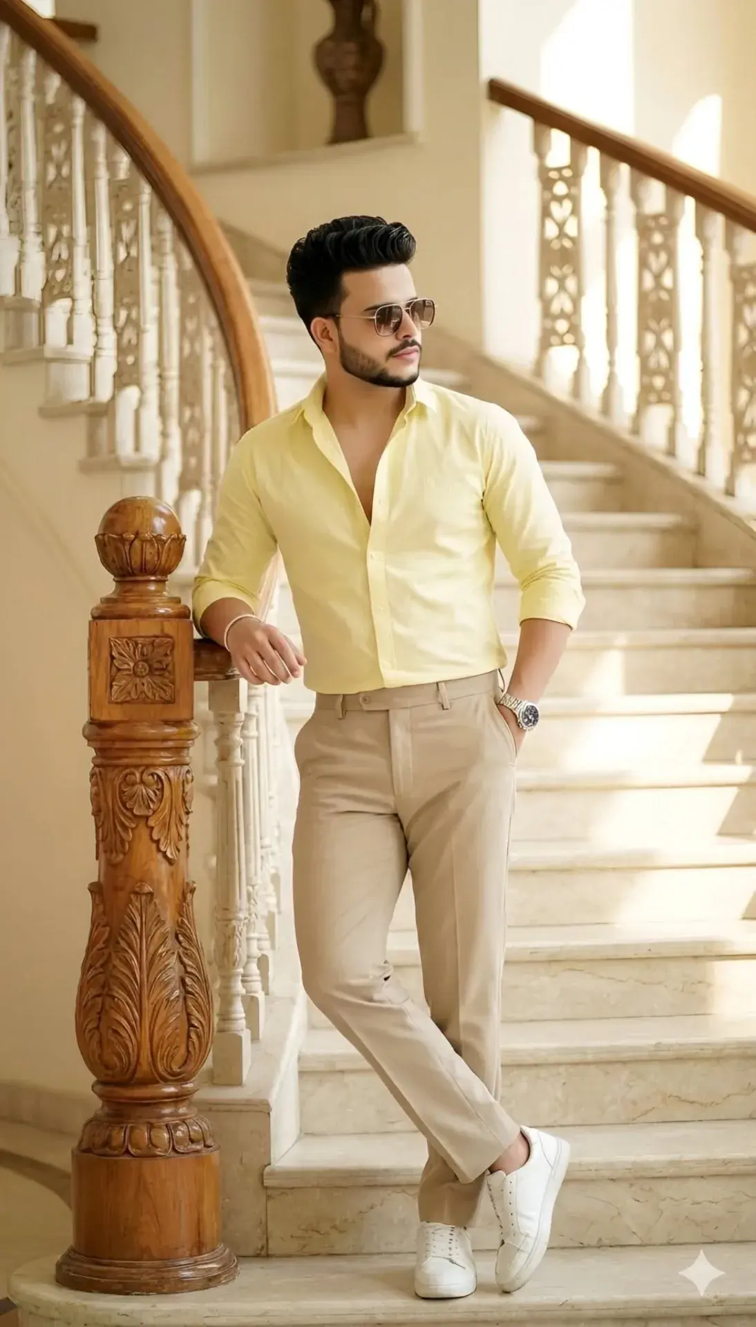 Elegant Staircase Luxury Portrait
