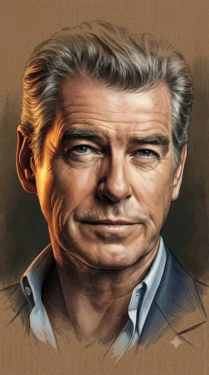 Engraving-Style Hybrid Portrait