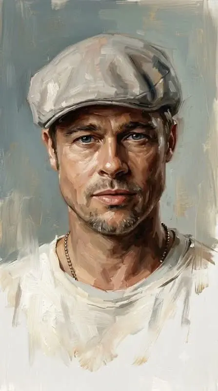 Expressive Unfinished Oil Portrait