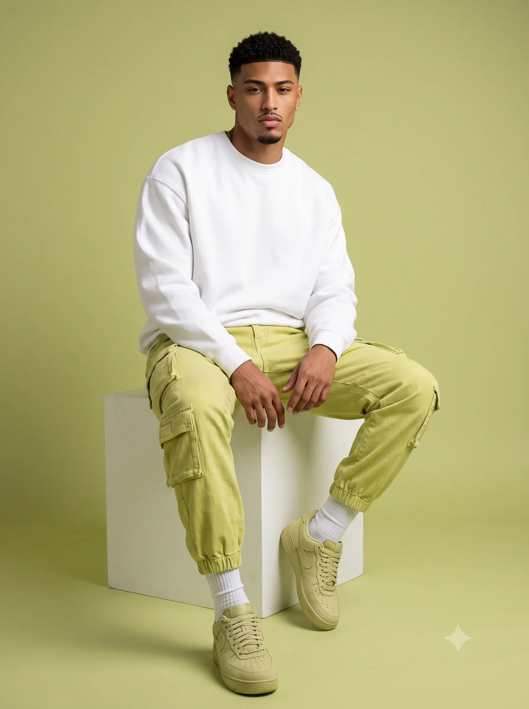 Fashion In Lemon Green Studio