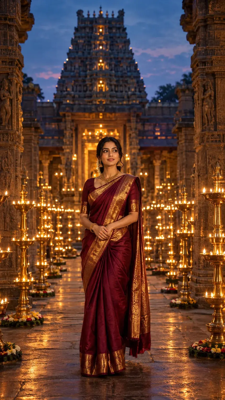 Festival Of Lamps — South Indian Heritage Portrait