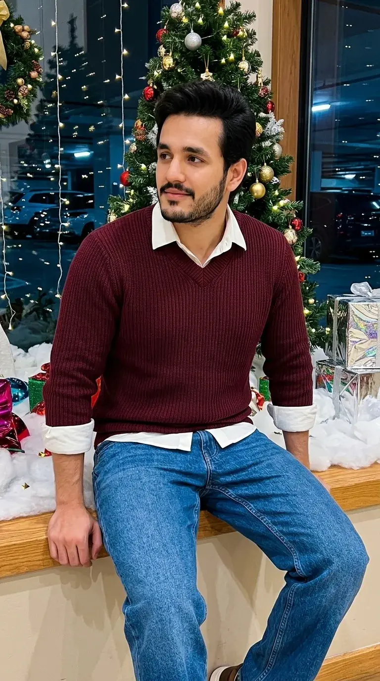 🎄✨ Festive Casual Instagram Portrait Prompt 📸🤎