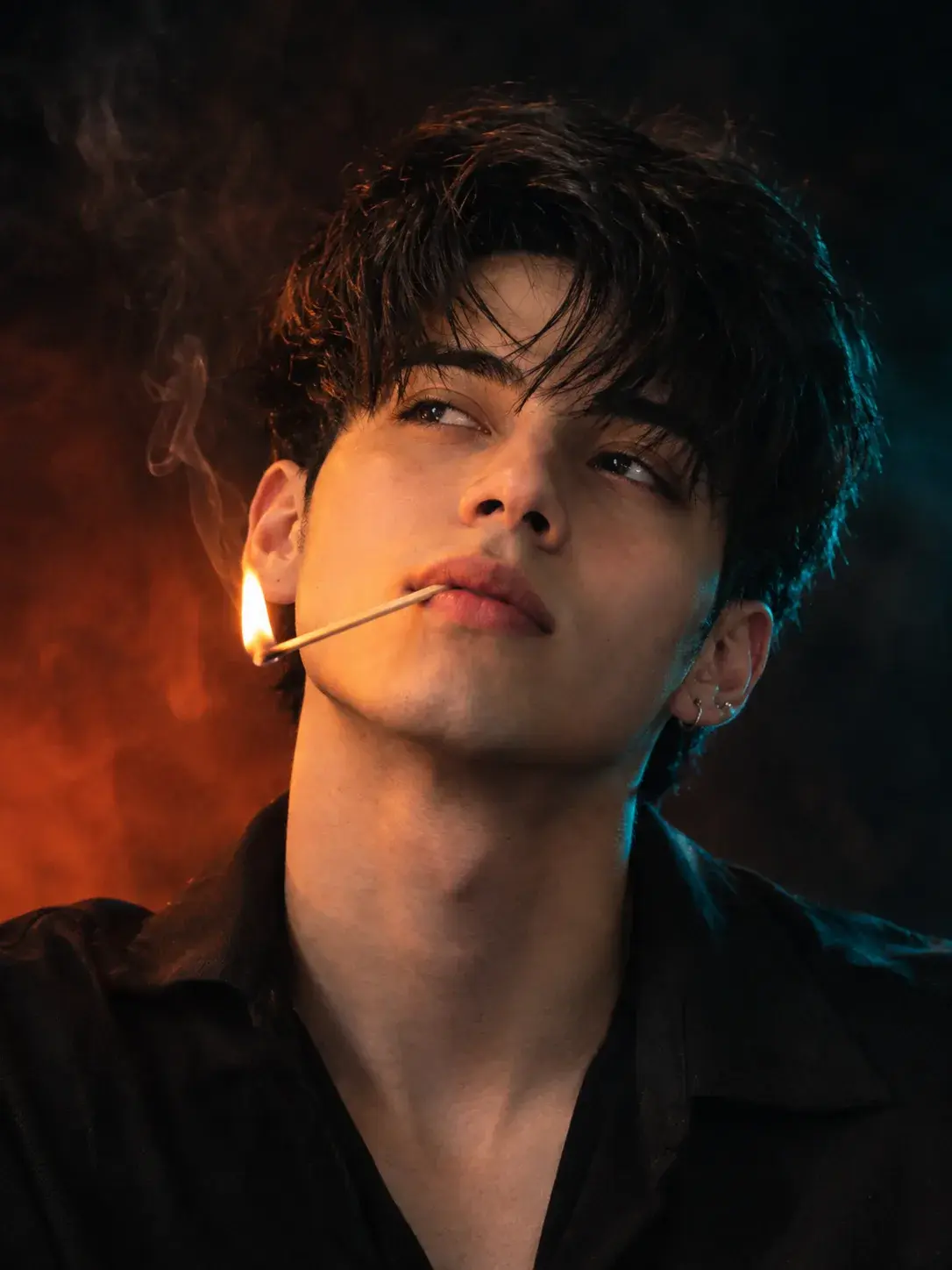 Fire & Shadow – Cinematic Portrait