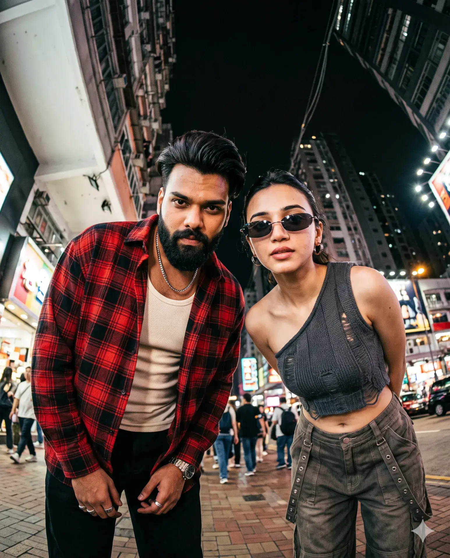 Fisheye & Flannel: Late-Night Street Edit