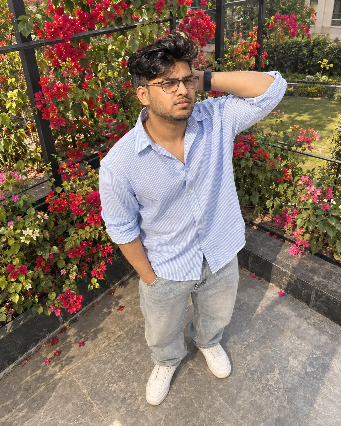 Flower Garden Casual Portrait