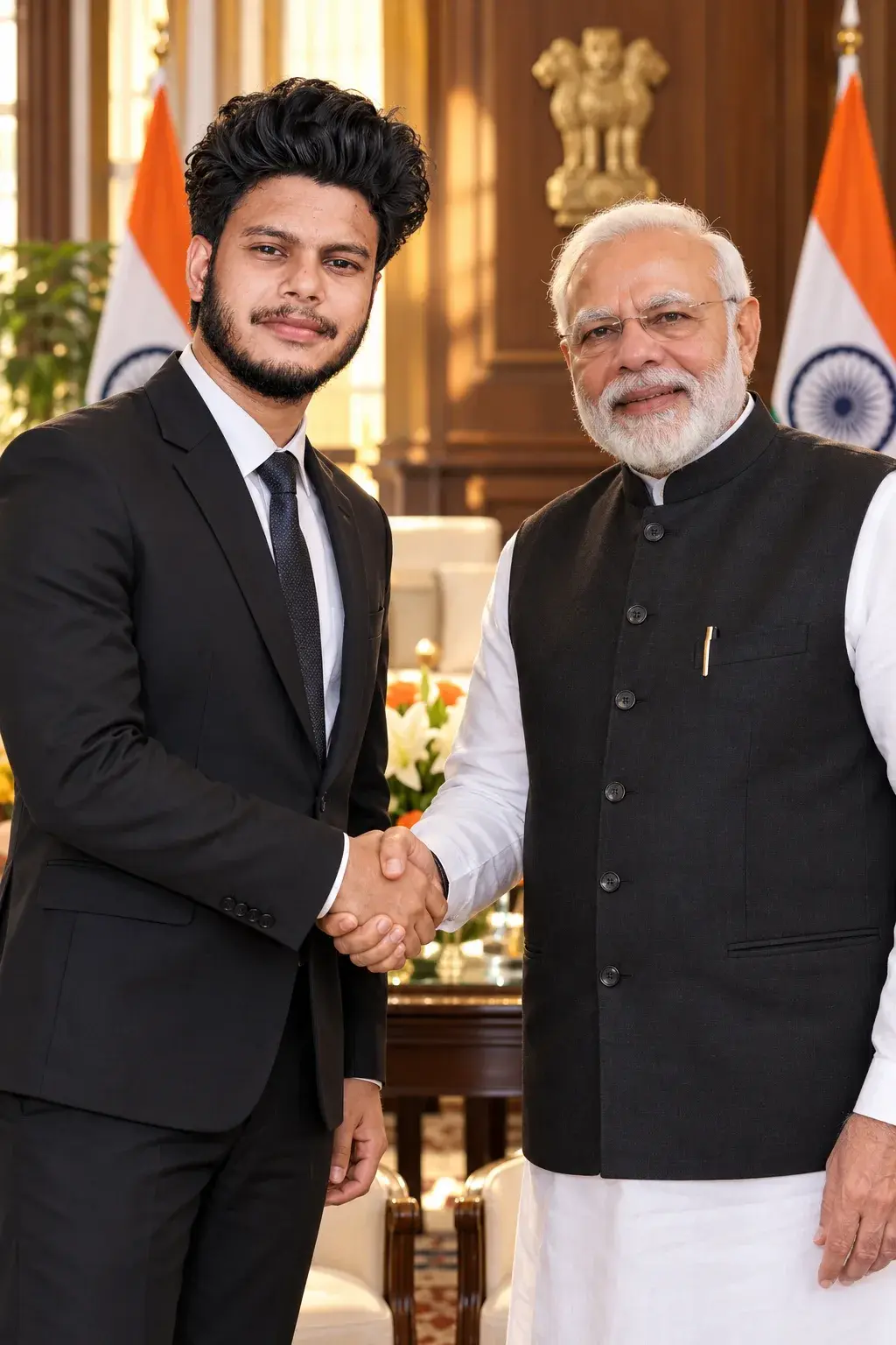 Formal Government Meeting — Professional Portrait