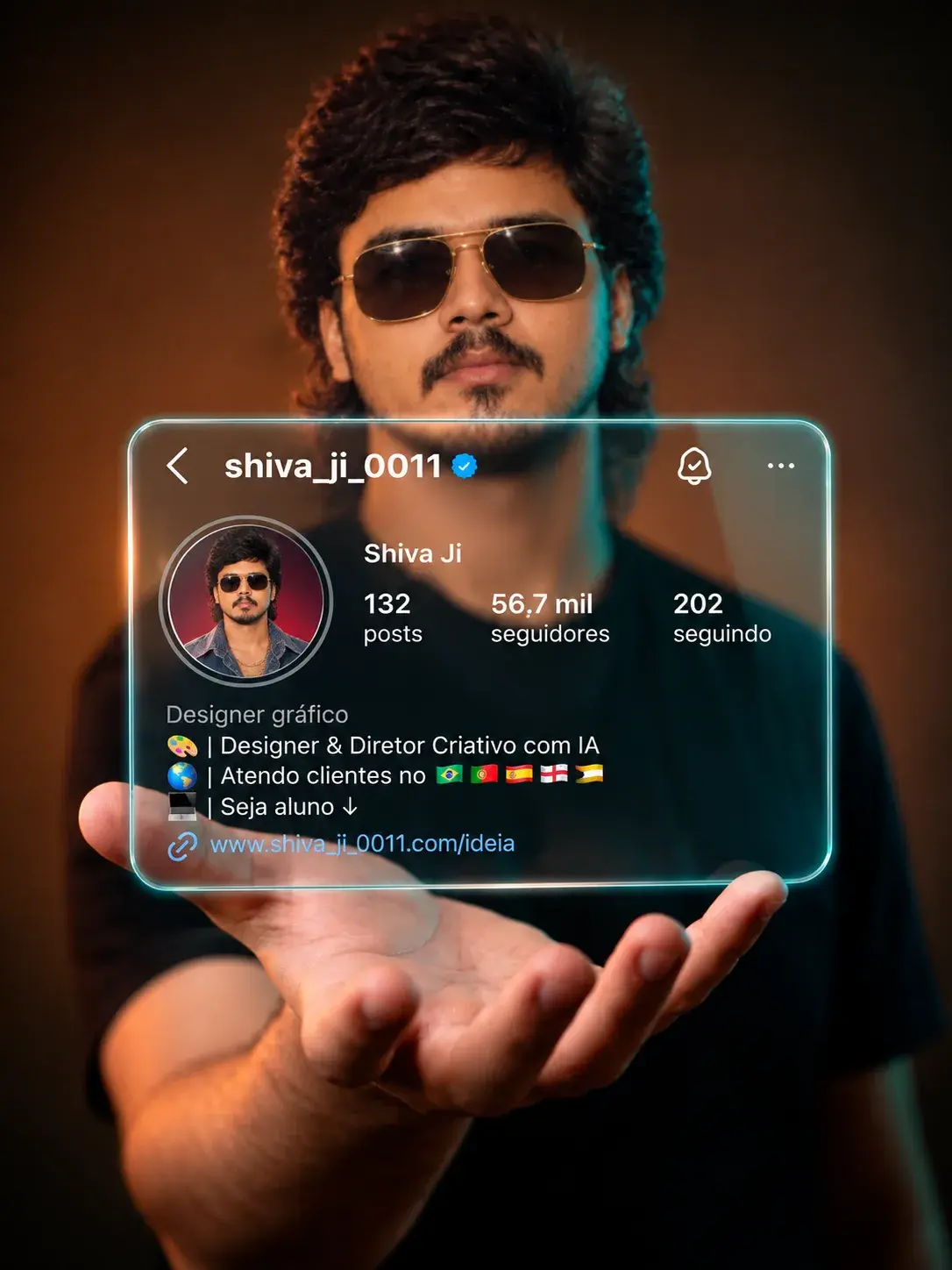 Futuristic Social Media Profile — Shiva Ji