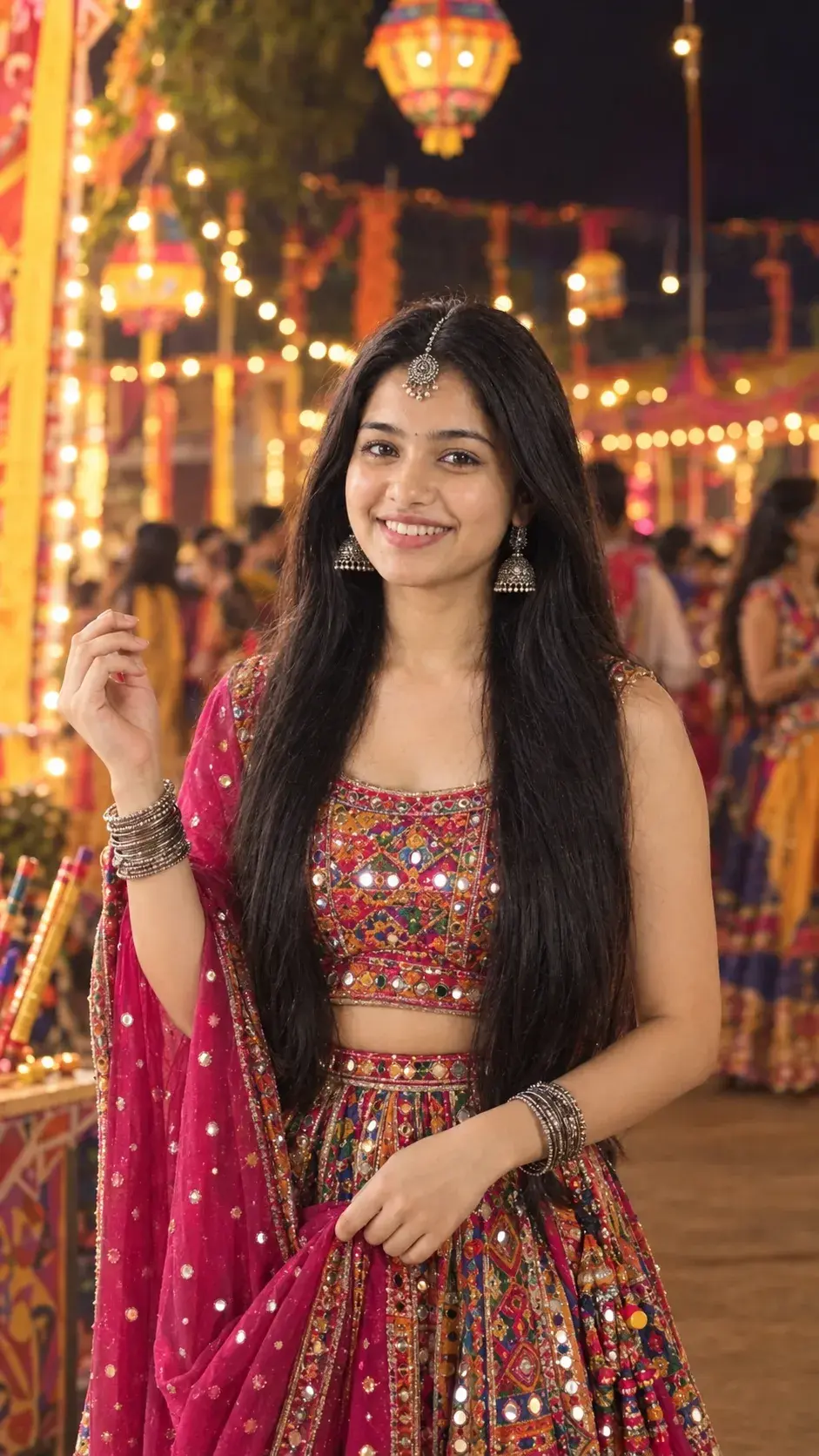 Girls Navratri Special Prompt