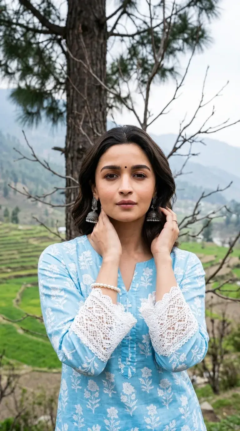 Girls Outdoor Mountain Portrait