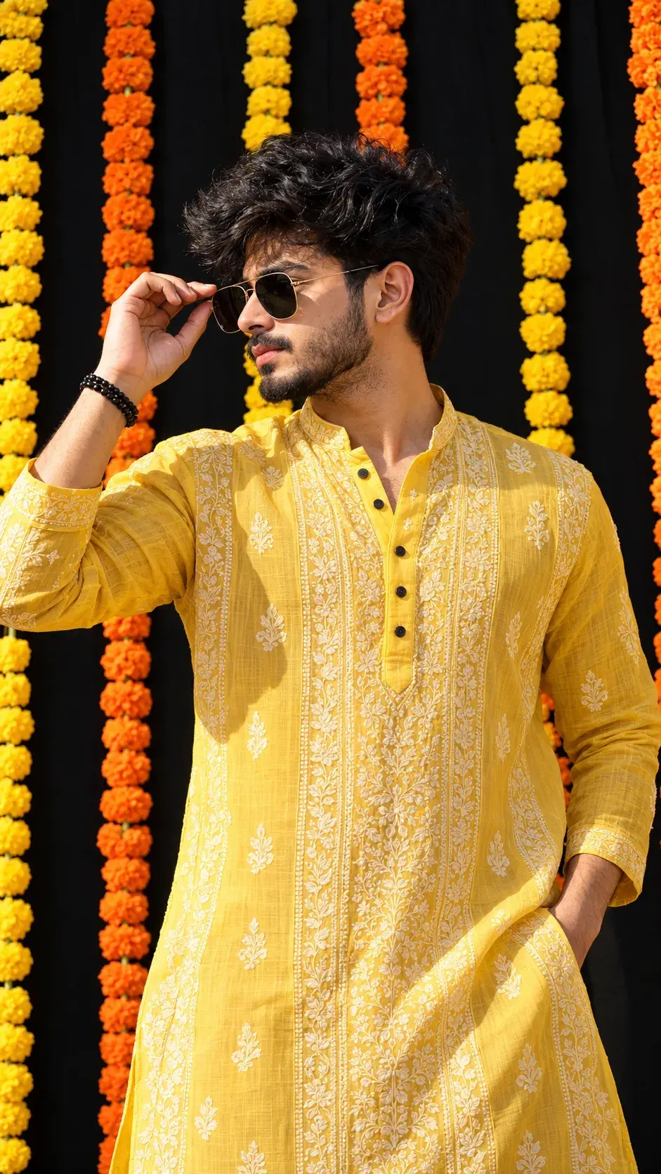 Golden Aura ✨ | Festive Yellow Kurta Look