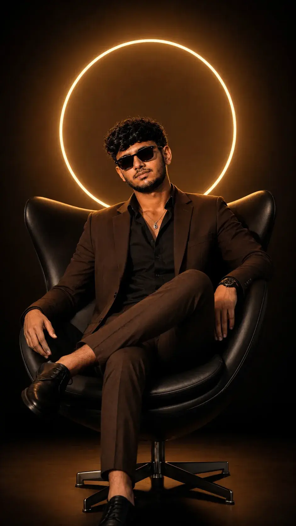Golden Halo Luxury Portrait