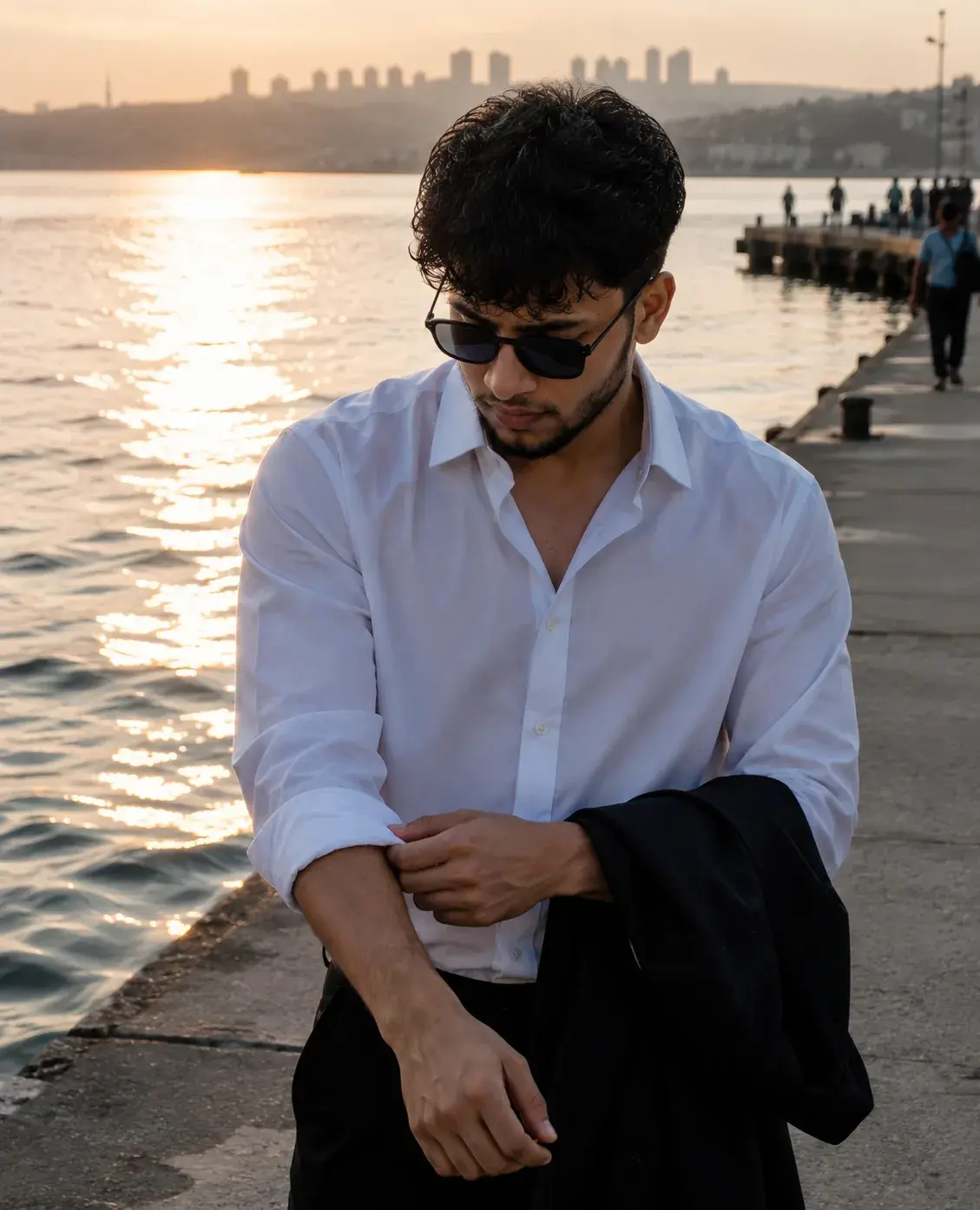 Golden Hour By The Waterfront