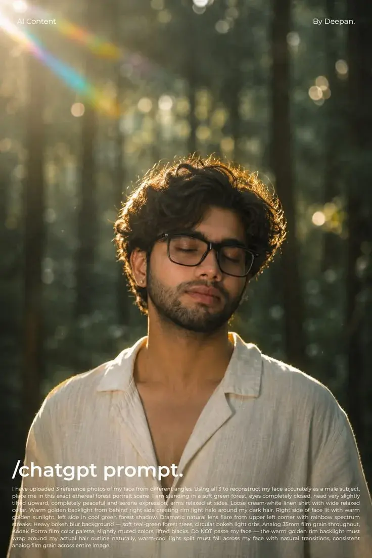 Golden Hour Forest Portrait 🌿✨