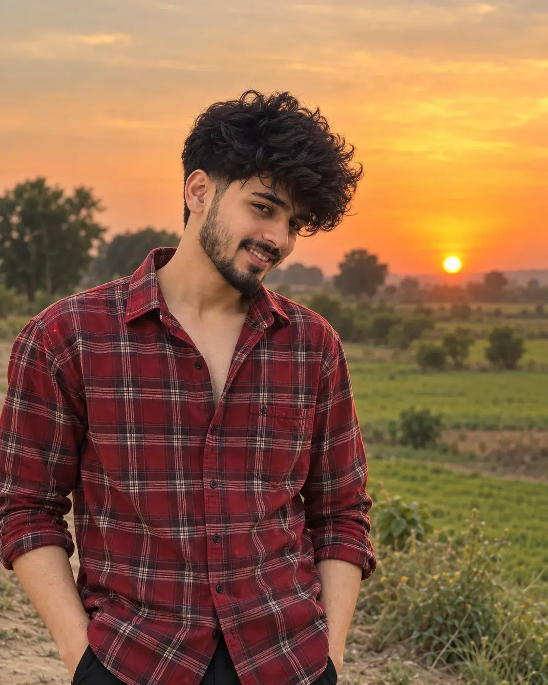 Golden Hour Glow 🌅 | Rustic Sunset Portrait ❤️