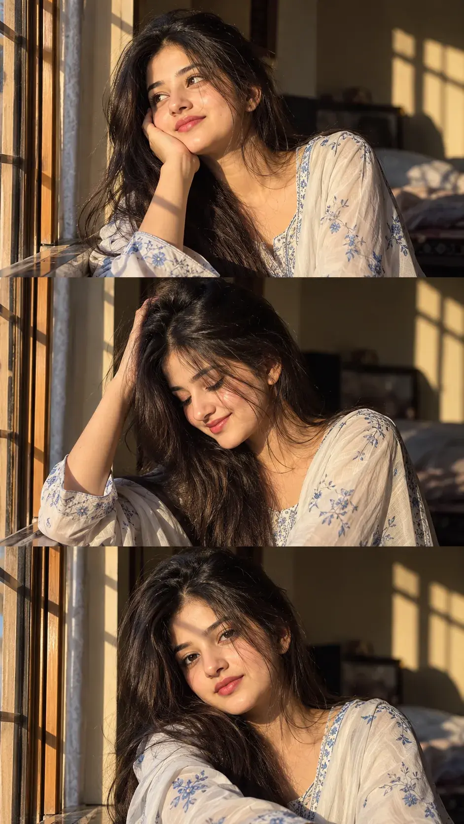 Golden Hour Glow ✨🌅 | Three Moments, One Beautiful Story 🤍📸