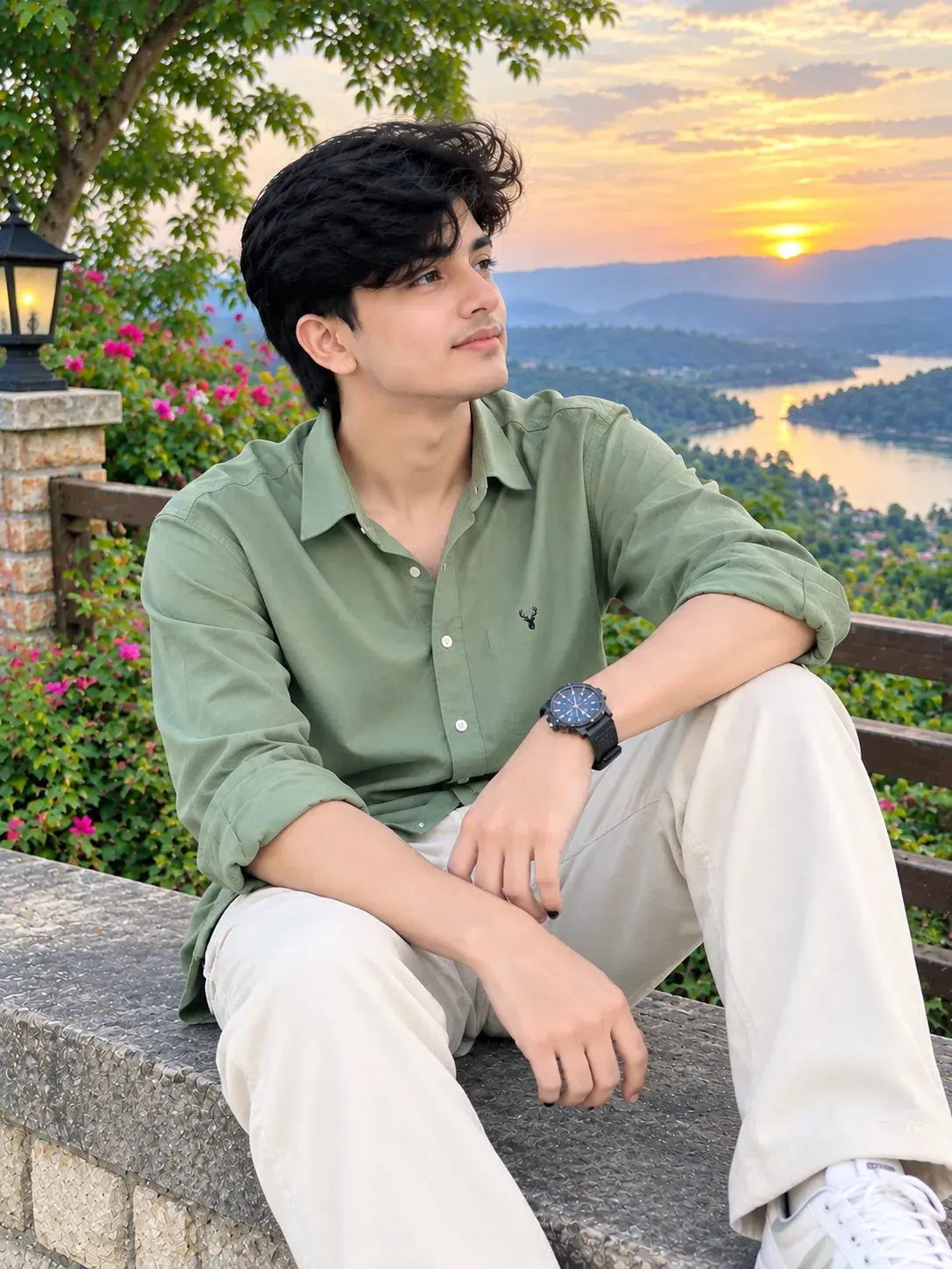 Golden Hour Hilltop Style 🌿✨