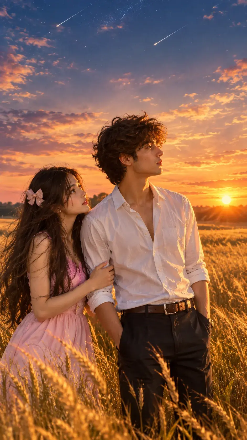 Golden Hour Love – A Romantic Sunset 🌅
