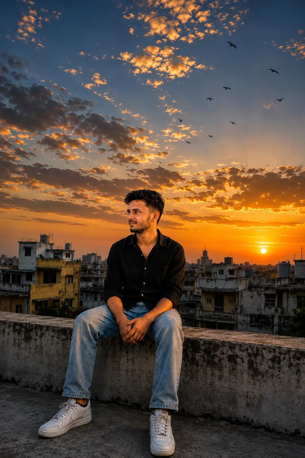Golden Hour Rooftop 🌅