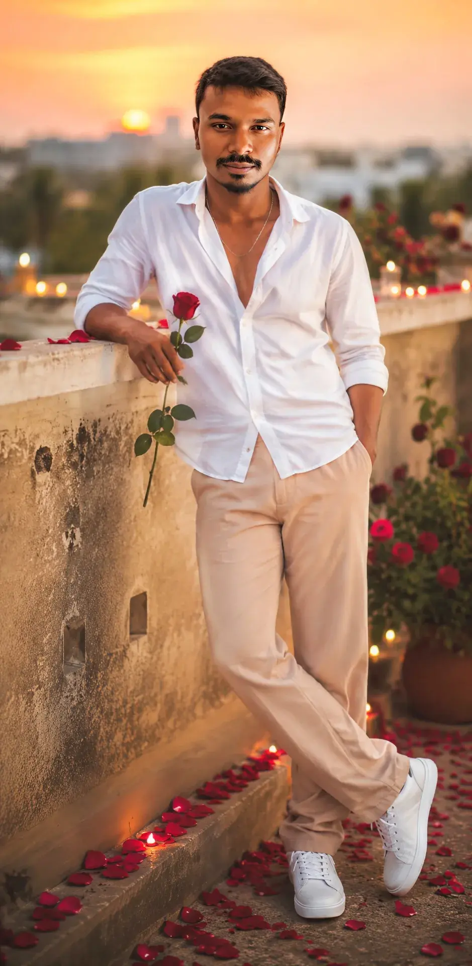 🌹 Golden Hour Rose Romance 🌅❤️