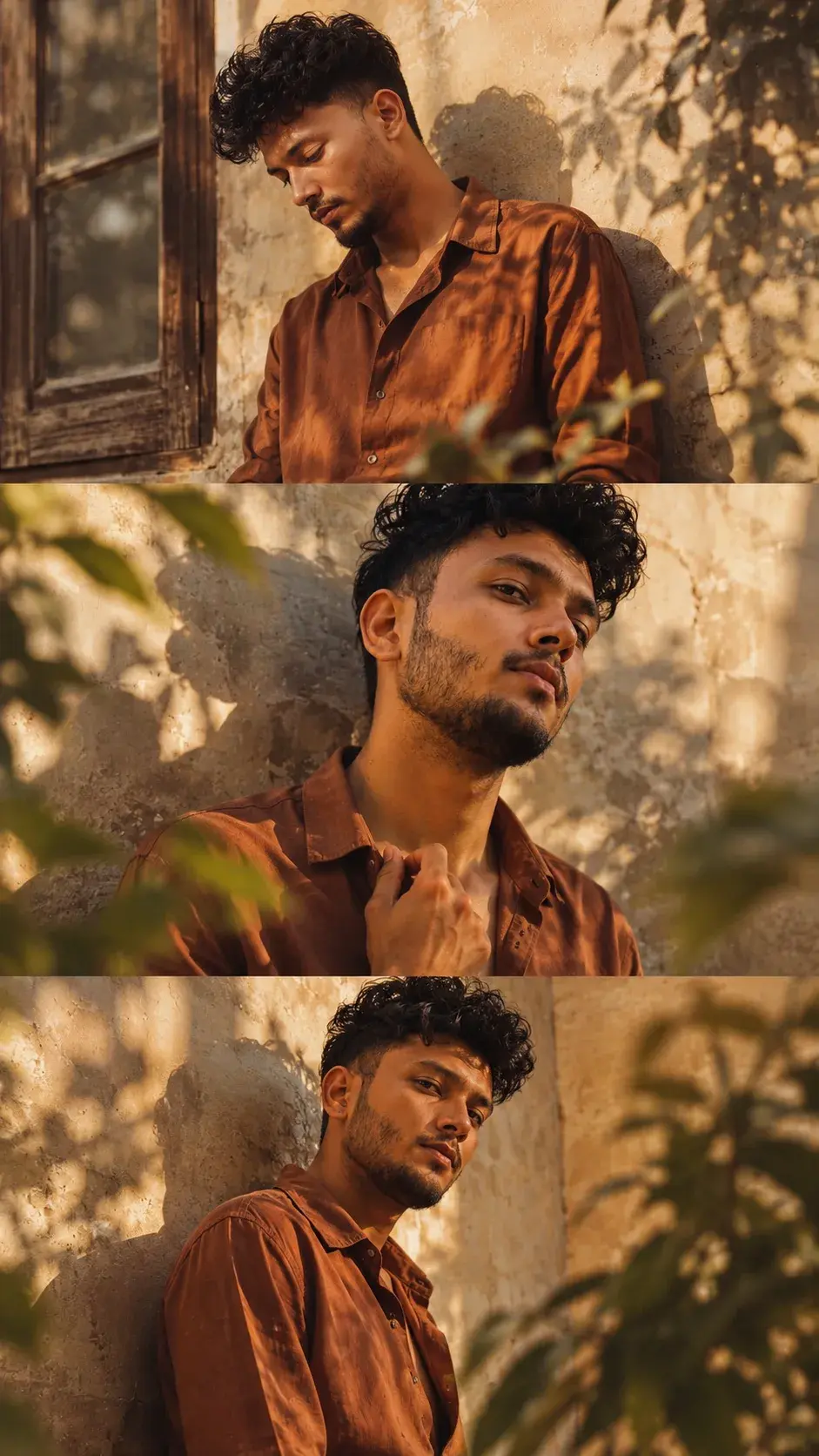 Golden Hour Rustic Portrait Collage