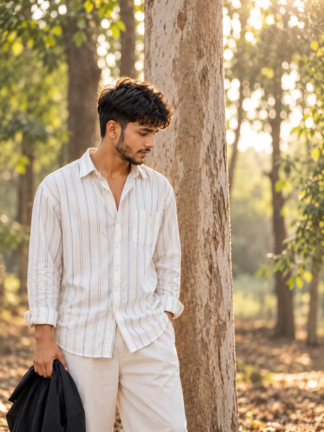 🌿 Golden Hour Woodland Portrait
