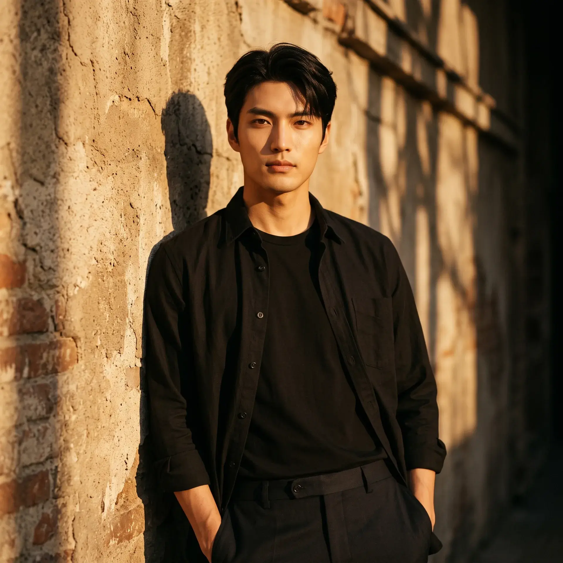 Golden Shadow — Quiet Luxury Portrait