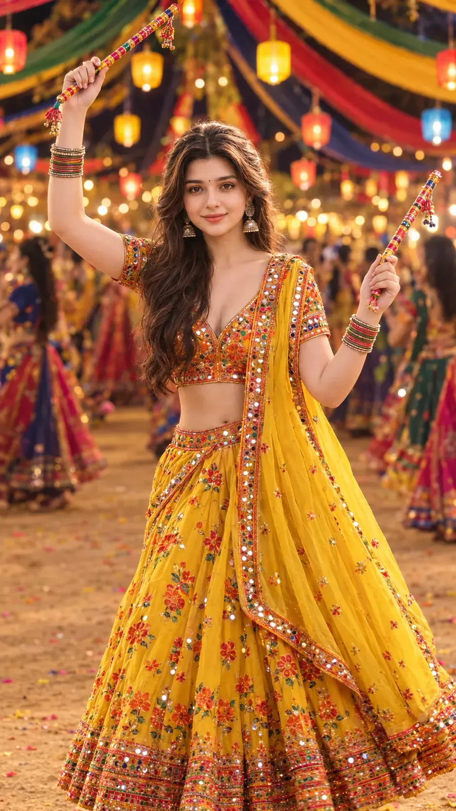 Gorgeous Dandiya Night Girl
