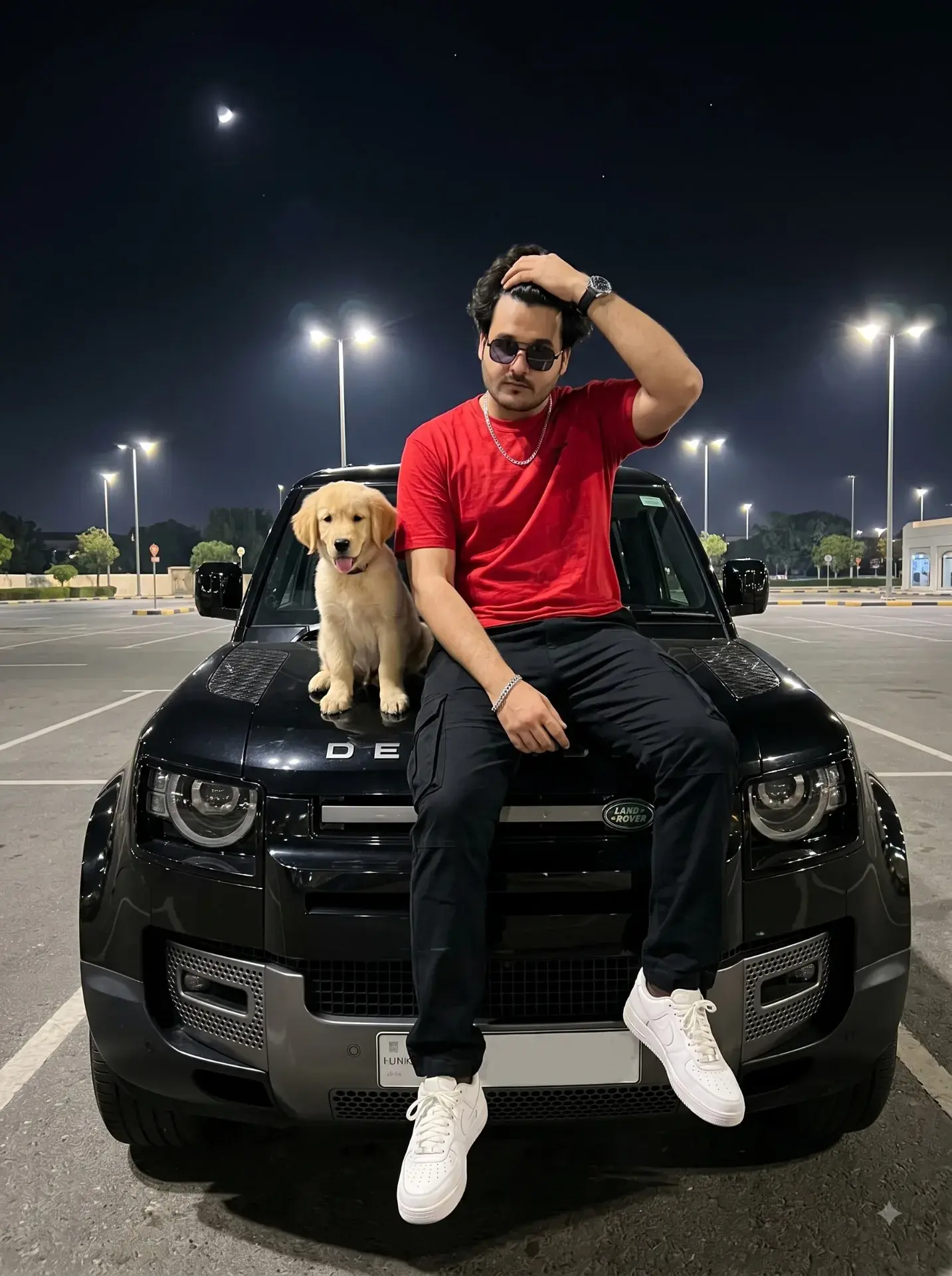 Handsome Man With Cute Dog