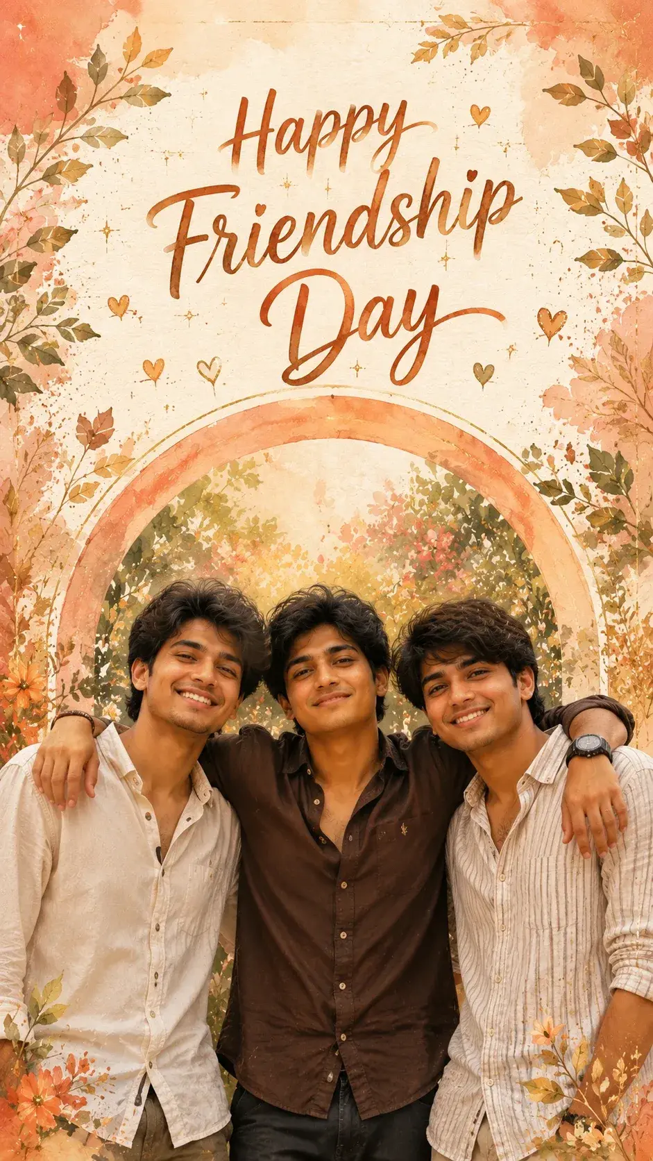 Happy Friendship Day Boys AI Photo Prompt 2026