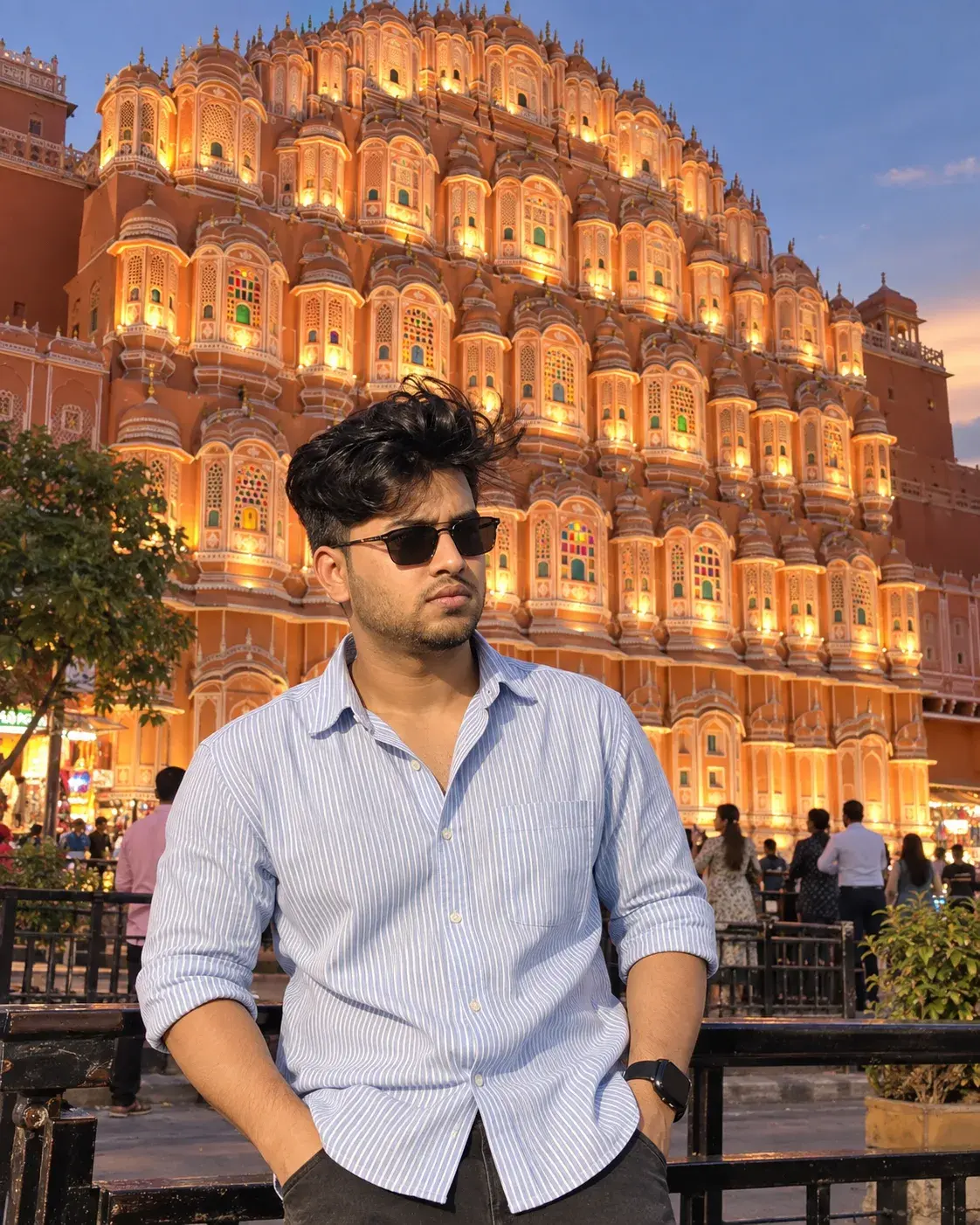 Hawa Mahal Evening Portrait
