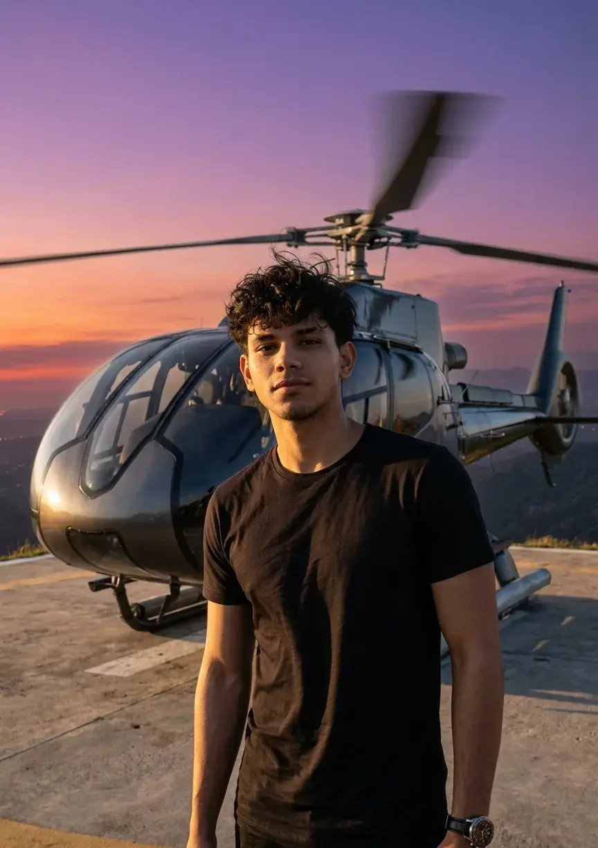 🚁 Helicopter Landing Moment